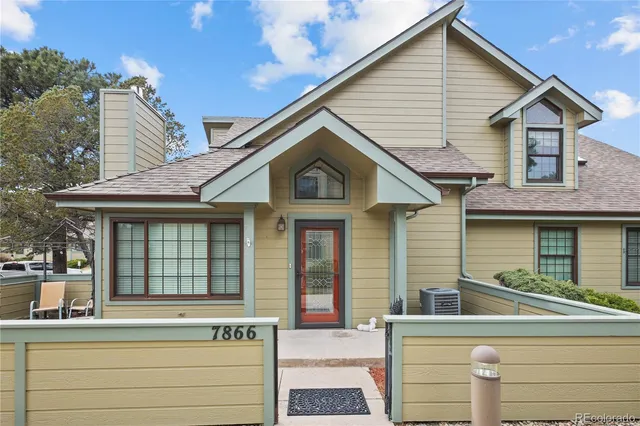 a view of a house with a balcony