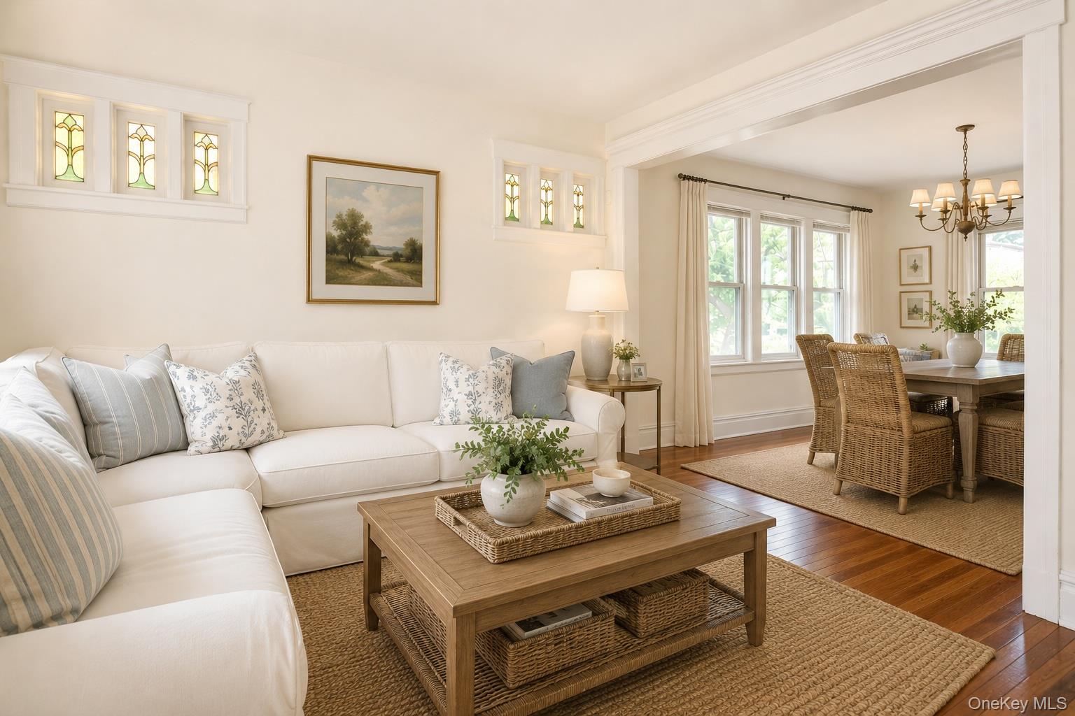 462 Bronxville Road Bronxville, NY 10708 - Photo 6 of 23 Virtually Staged Living Room and Dining Room.