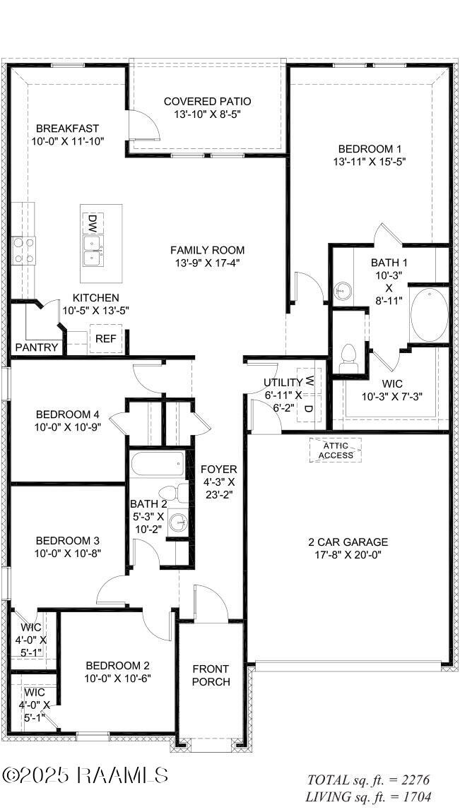 168 Reid Sunset, LA 70584 - Photo 2 of 25 A_FIRST_FLOOR_PLAN_1150x651_300dpi