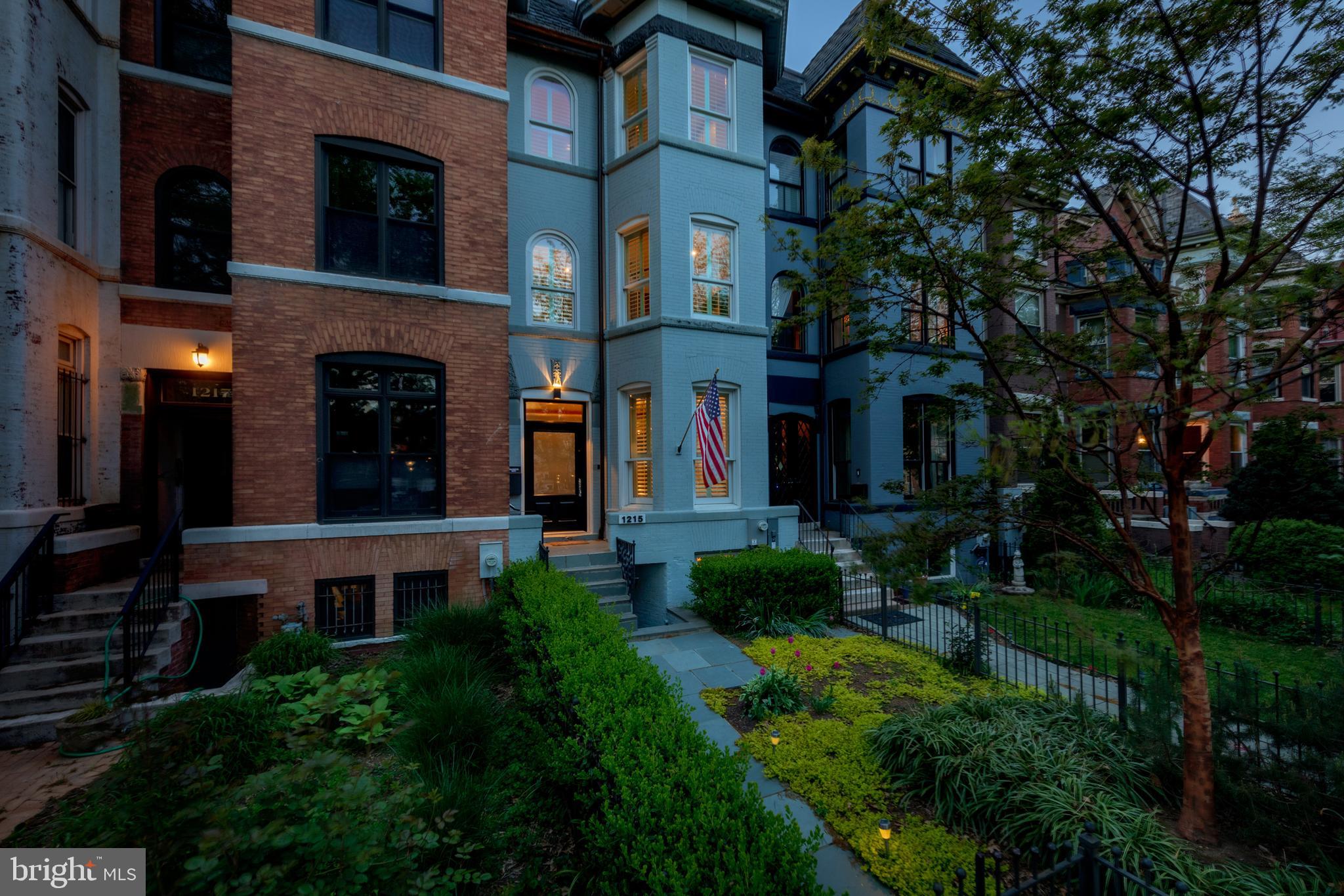 1215 Harvard Street Northwest Washington, DC 20009 - Photo 2 of 54 Dusk at 1215 Harvard St NW