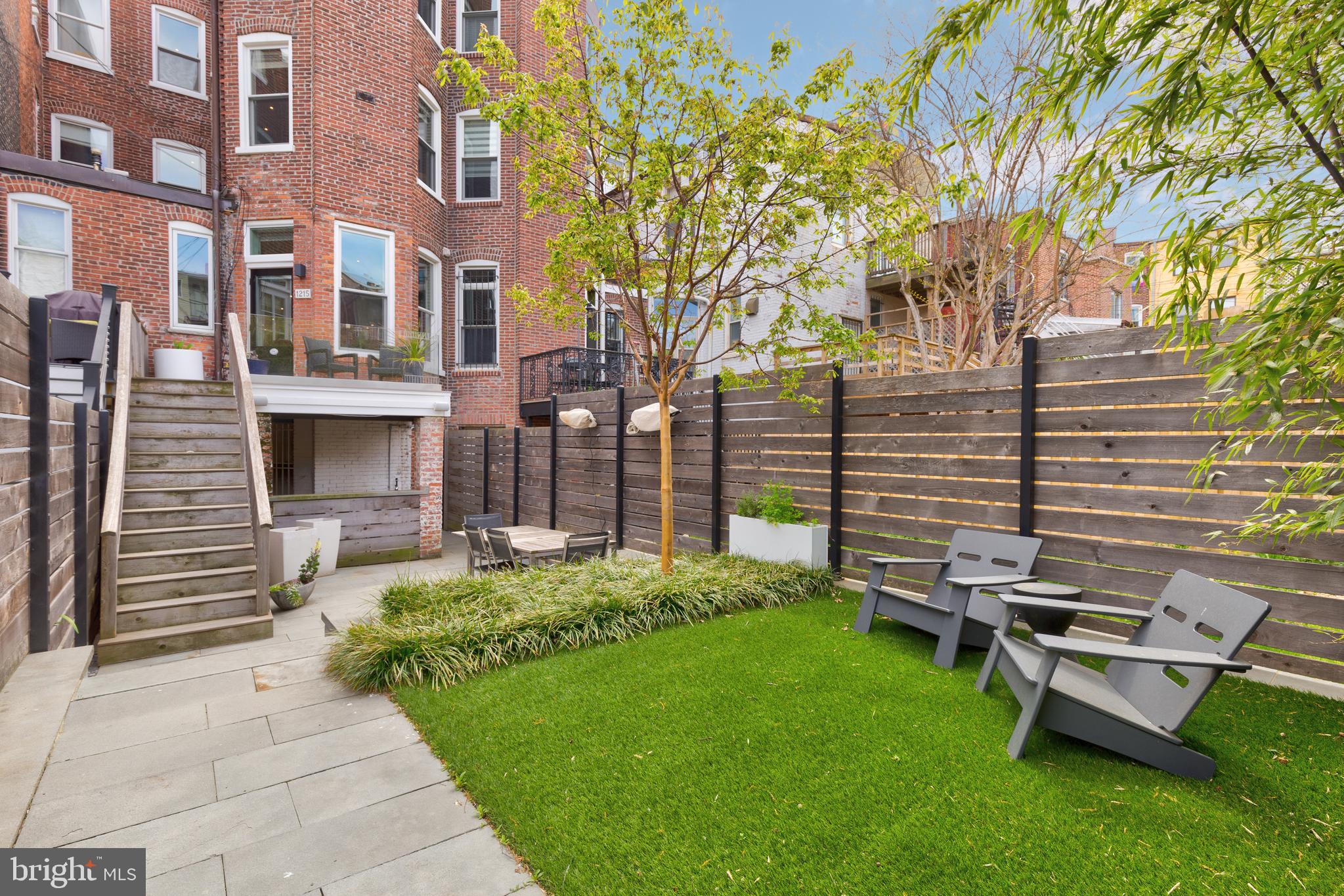 1215 Harvard Street Northwest Washington, DC 20009 - Photo 40 of 54 Back Yard
