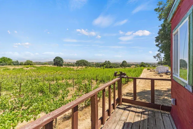 a view of a lake from a balcony