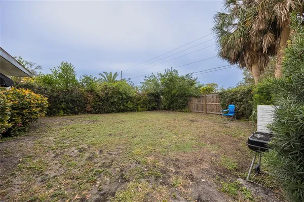 a backyard of a house