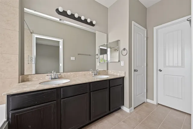 a view of a backyard with a garden