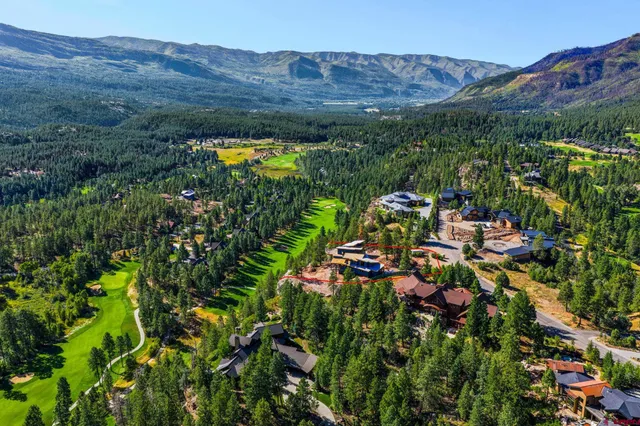 a view of a lake with a mountain