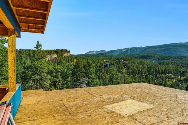 a view of balcony with hardwood
