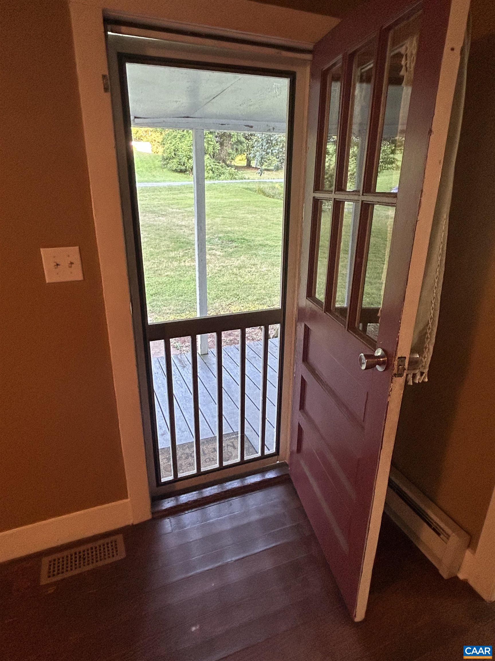 1863 River Road Faber, VA 22938 - Photo 7 of 44 a view of a porch with wooden floor and walls
