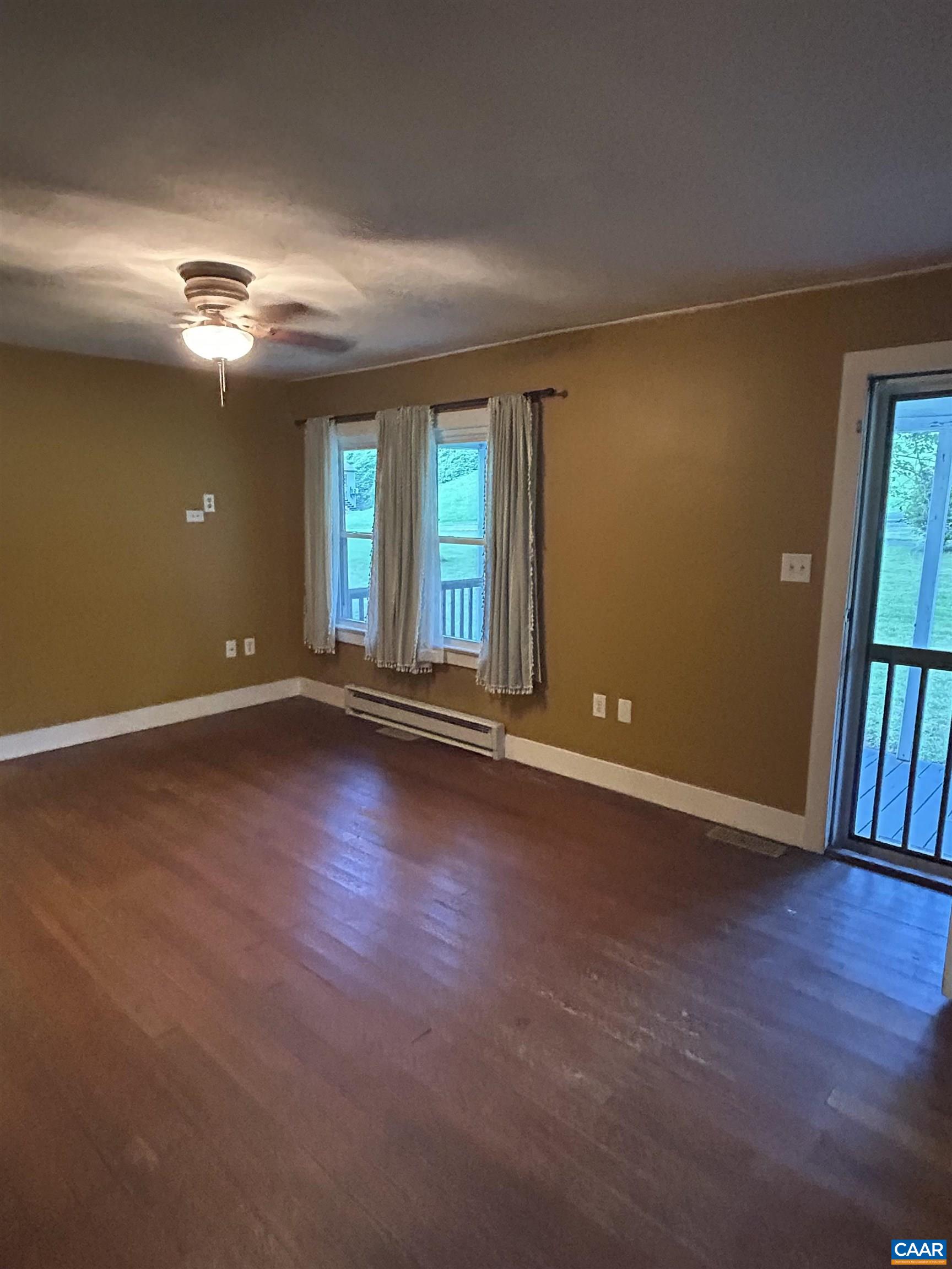 1863 River Road Faber, VA 22938 - Photo 9 of 44 a view of livingroom with hardwood floor and ceiling fan