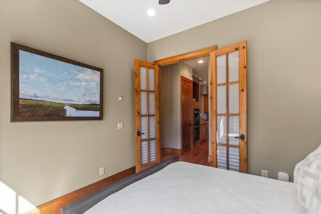 206 Feather Bell Lane Sunset, SC 29685 - Photo 27 of 50 A conveniently located half bath sits just outside the French doors.