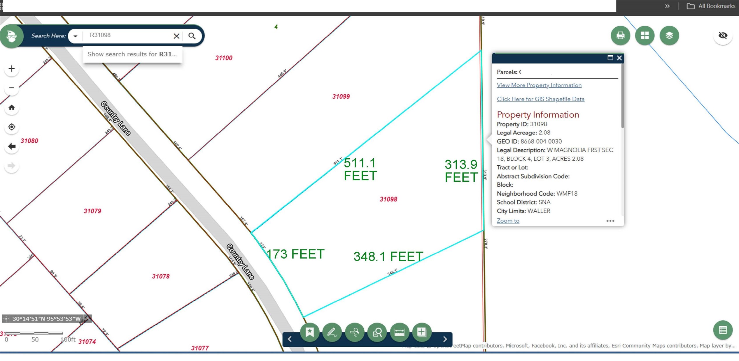 17519 Country Lane Waller, TX 77484 - Photo 16 of 18 Acres Measurements