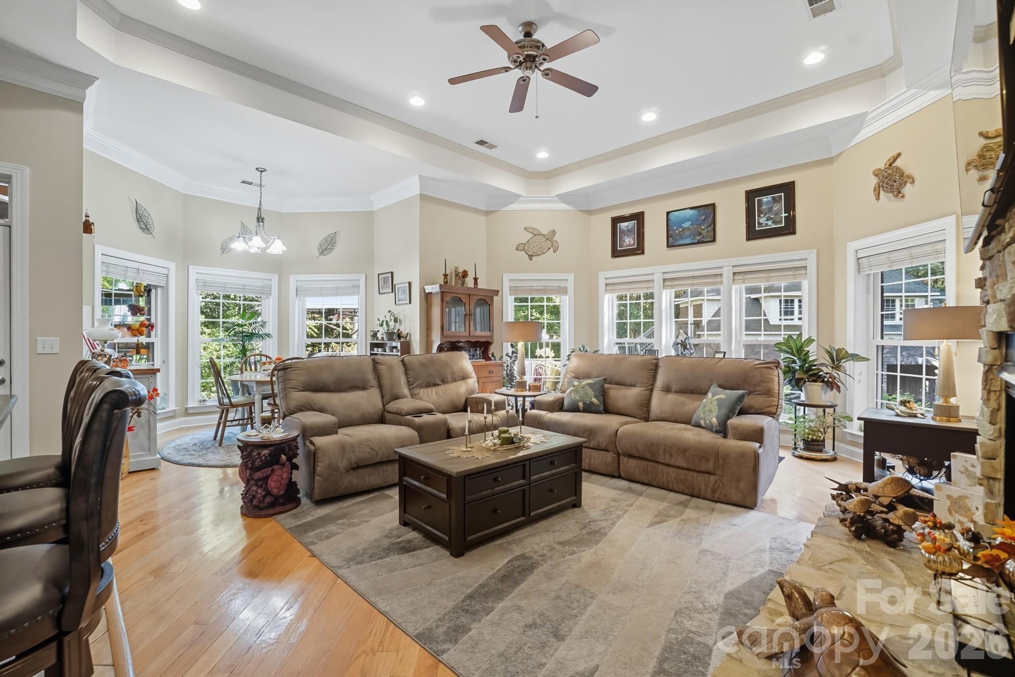 8629 Hayden Way Concord, NC 28025 - Photo 14 of 39 a living room with furniture kitchen view and a window