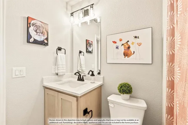 a bathroom with a sink a mirror and a toilet