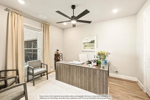 a living room with furniture and window