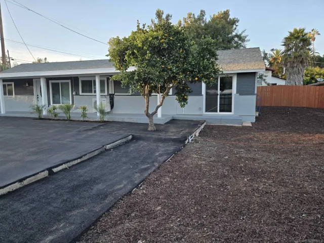 a view of a painting on the wall