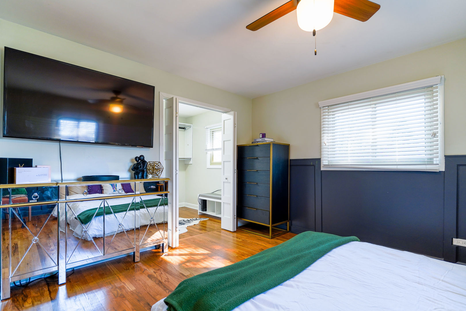 21W272 Coronet Road Lombard, IL 60148 - Photo 20 of 31 a living room with fireplace furniture and a wooden floor