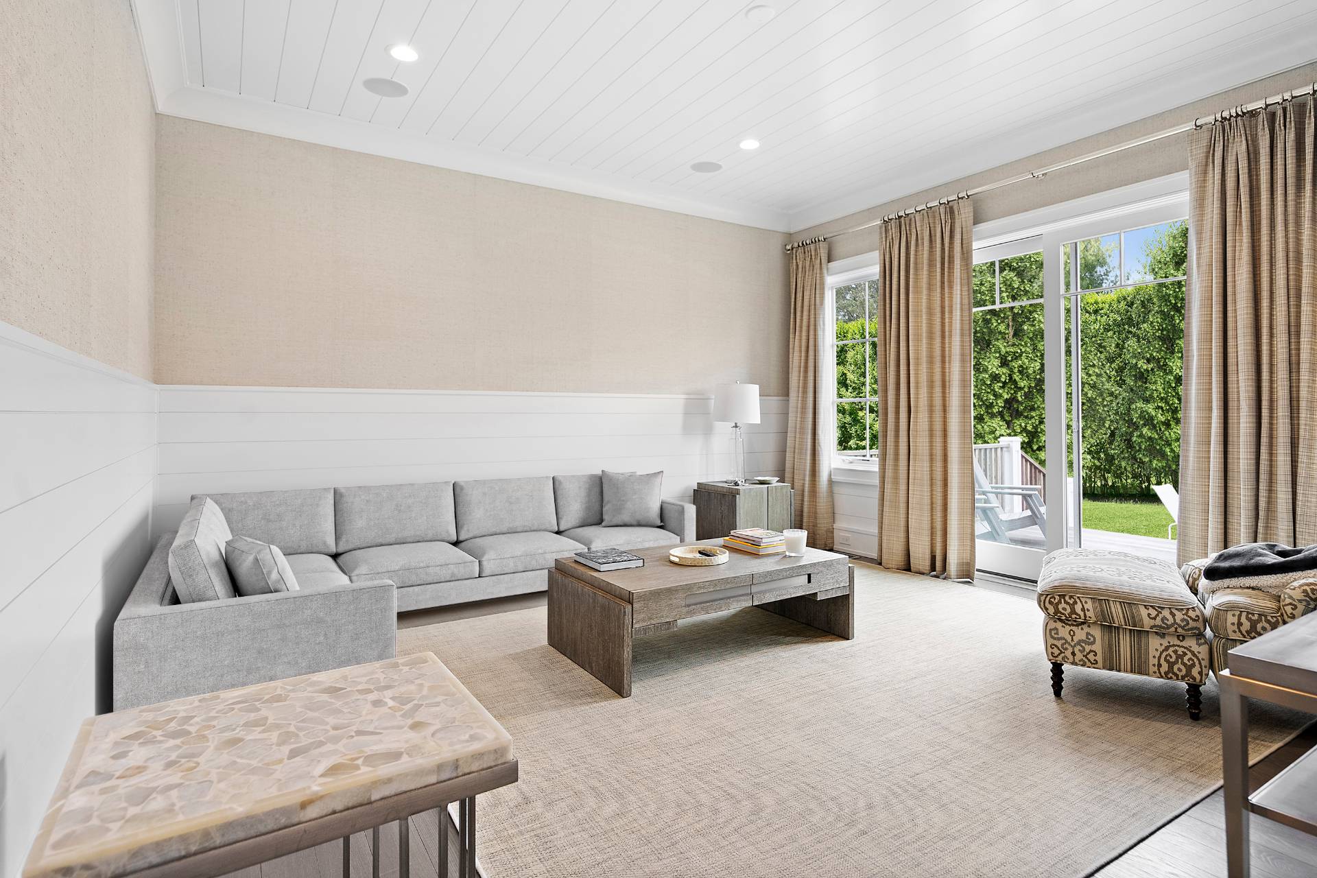 135 Hildreth Lane Bridgehampton, NY 11932 - Photo 29 of 38 a living room with furniture and a large window