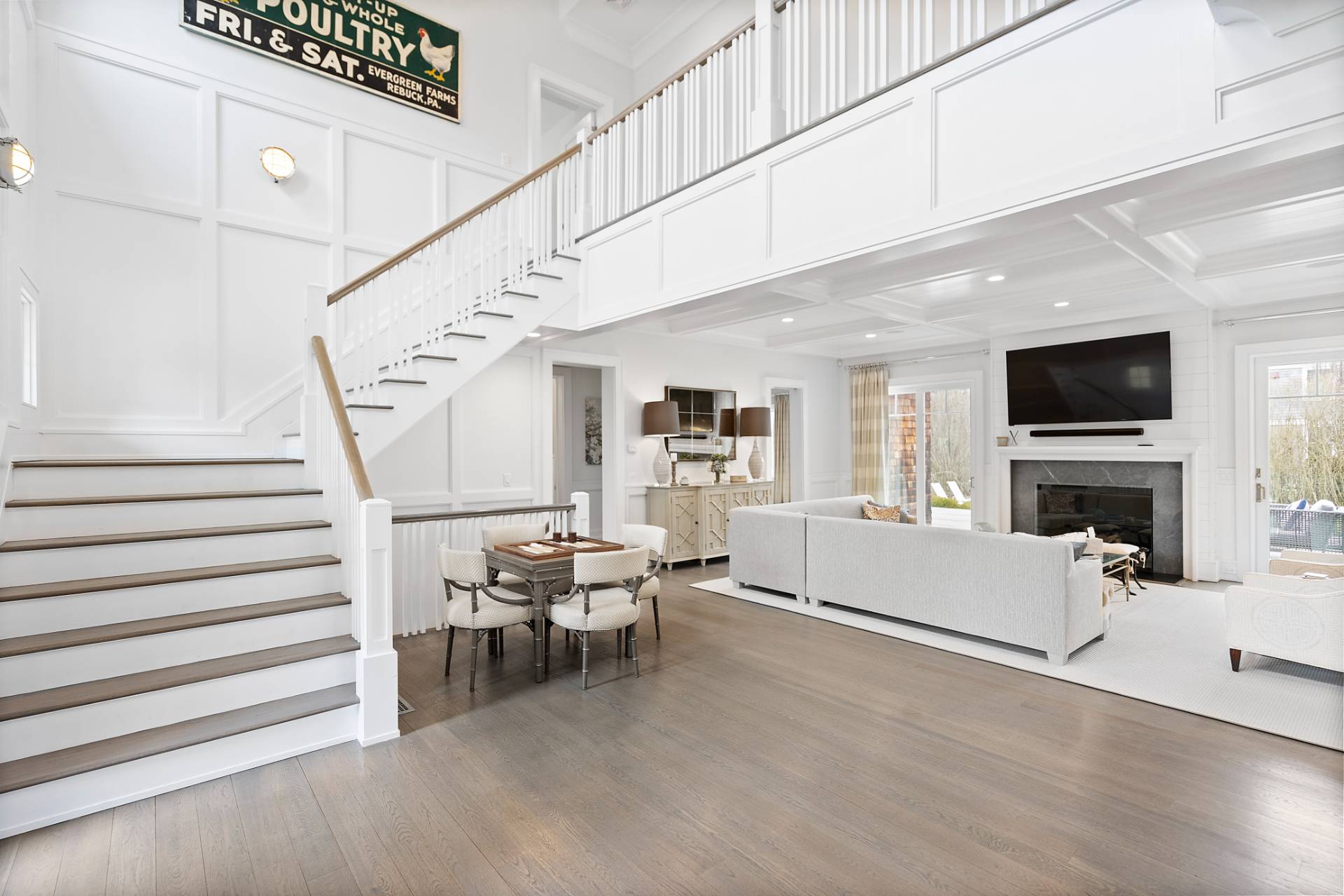 135 Hildreth Lane Bridgehampton, NY 11932 - Photo 6 of 38 a living room with furniture and a flat screen tv
