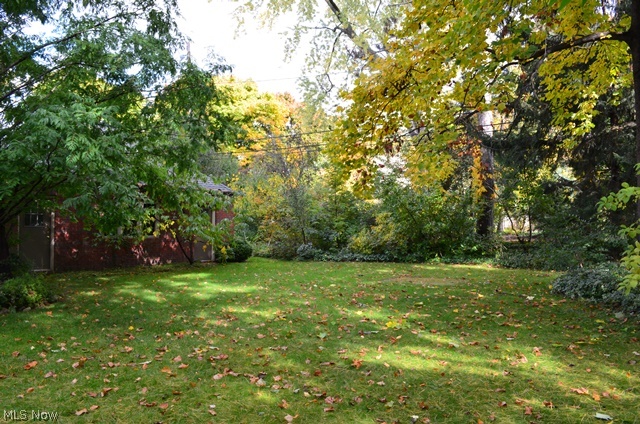 2903 Winthrop Road Cleveland, OH 44120 - Photo 19 of 23 View of the large rear yard with mature trees and detached 2 car garage.