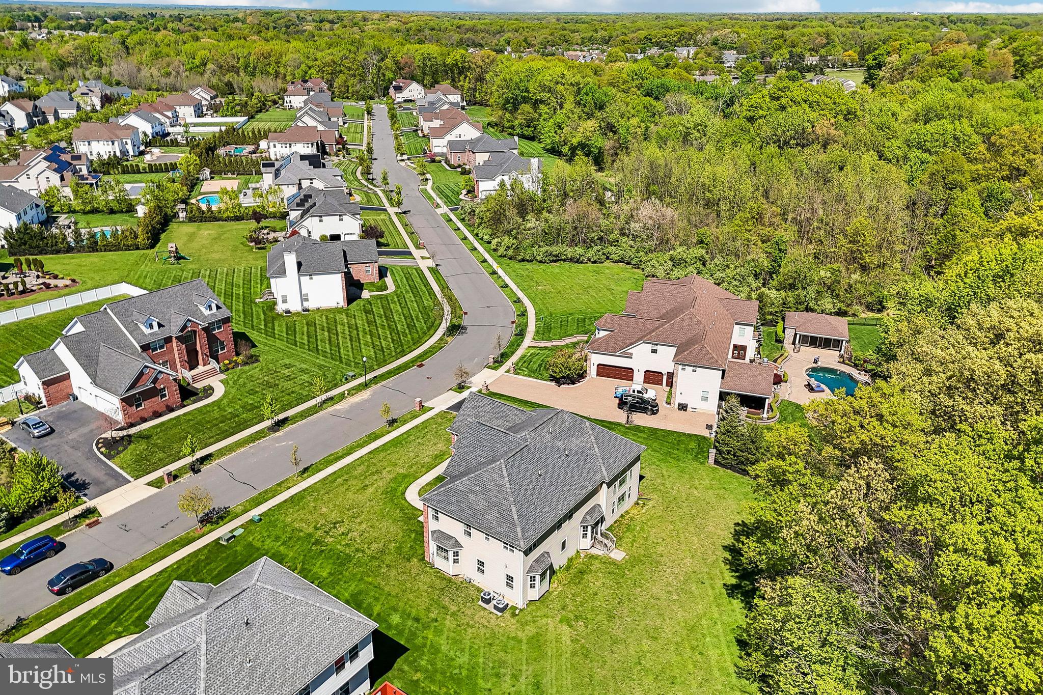 41 Emerald Road Robbinsville, NJ 08691 - Photo 58 of 69 an aerial view of a house with a garden
