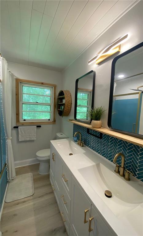 330 Ivy Trail Hartwell, GA 30643 - Photo 22 of 34 a bathroom with a double vanity sink mirror and toilet