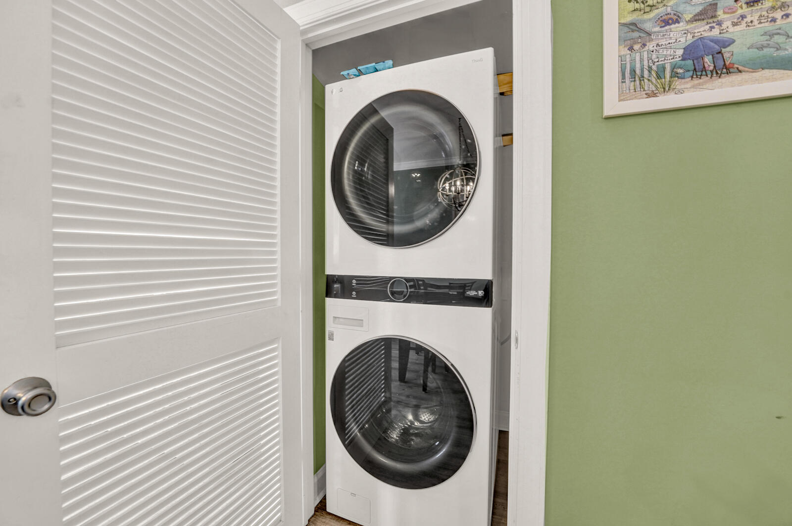 10343 East County Highway 30A, Unit 412B Seacrest, FL 32413 - Photo 22 of 39 a utility room with dryer and washer