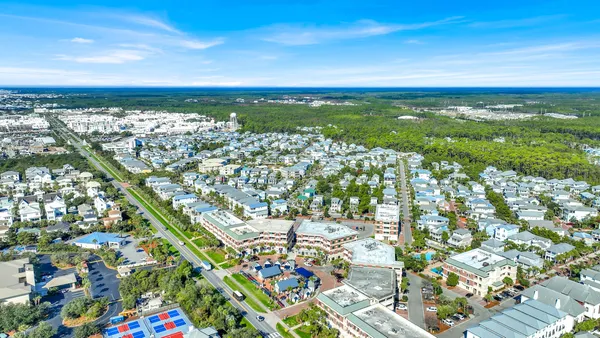 a view of city with ocean view
