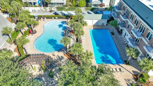 a view of a house with a swimming pool
