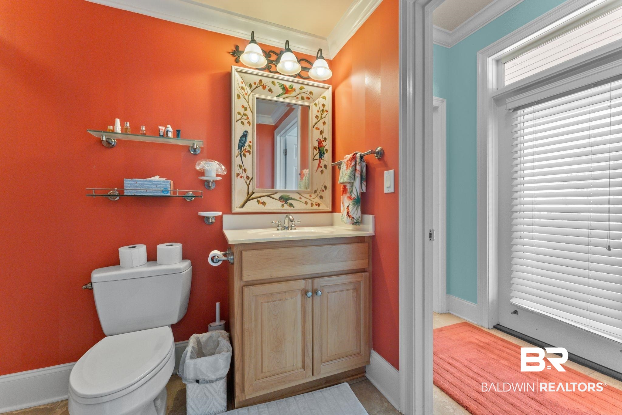 30818 River Road Orange Beach, AL 36561 - Photo 66 of 81 Bathroom with vanity and crown molding