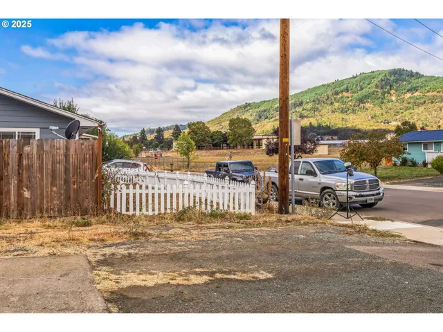 a view of a city from a balcony