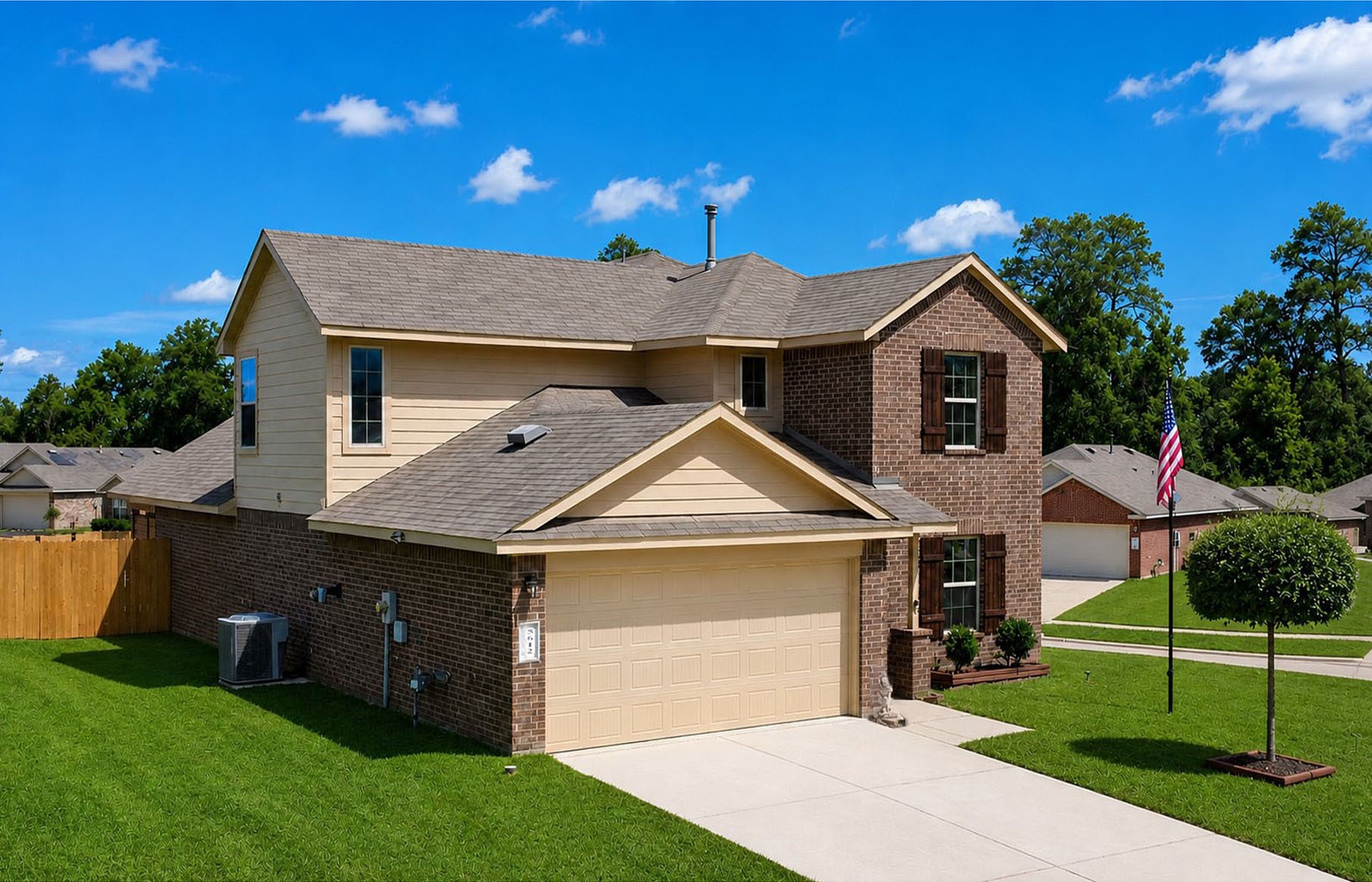 5612 Rainflower Terrace Lane Spring, TX 77389 - Photo 2 of 50 a front view of a house with a yard