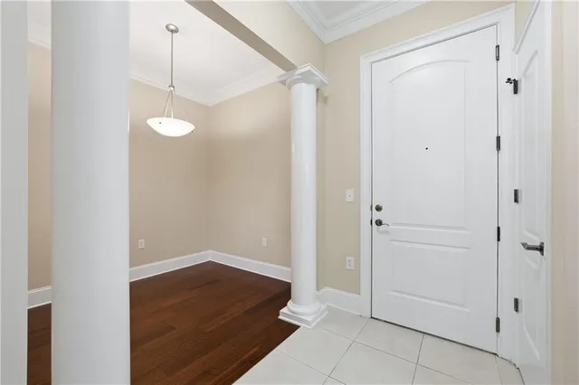 a view of an empty room