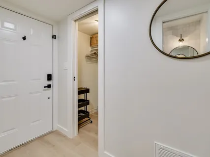 wooden floor in a kitchen