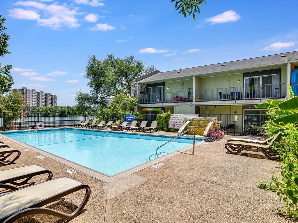 500 East Riverside Drive, Unit 169 Austin, TX 78704 - Photo 18 of 19 a view of a house with swimming pool and sitting area