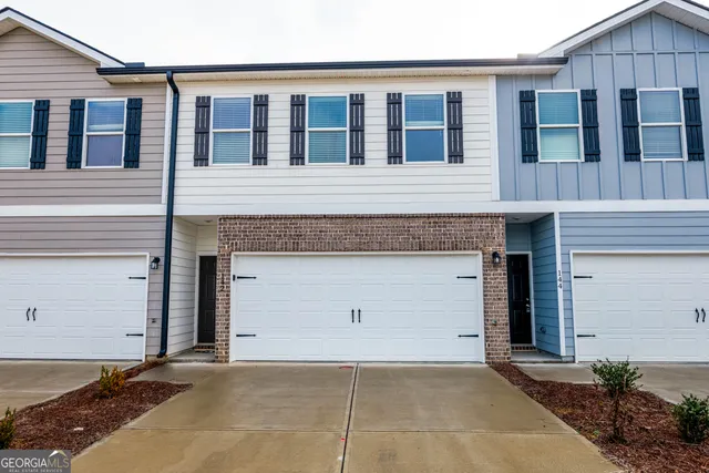 a front view of a house