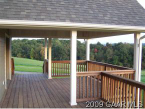 599 Shirey Road Swoope, VA 24479 - Photo 9 of 12 a view of a wooden deck with a yard