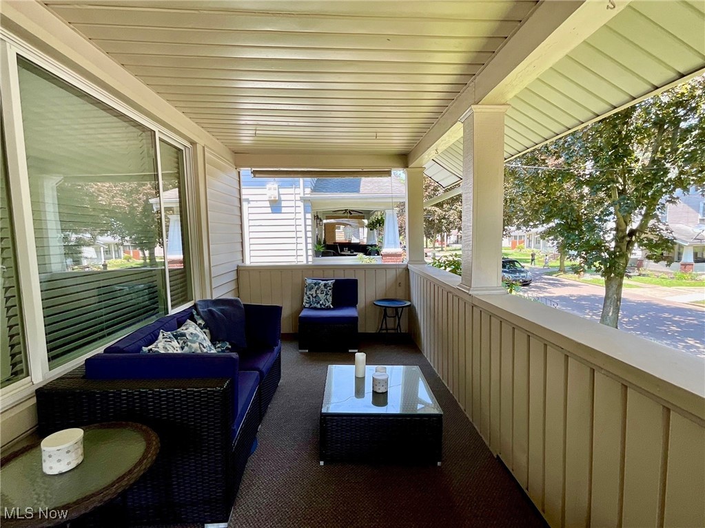 904 Chalker Street Akron, OH 44310 - Photo 22 of 28 View of patio / terrace with an outdoor living space