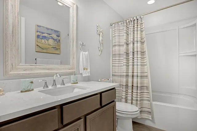 a bedroom with a bed and a closet