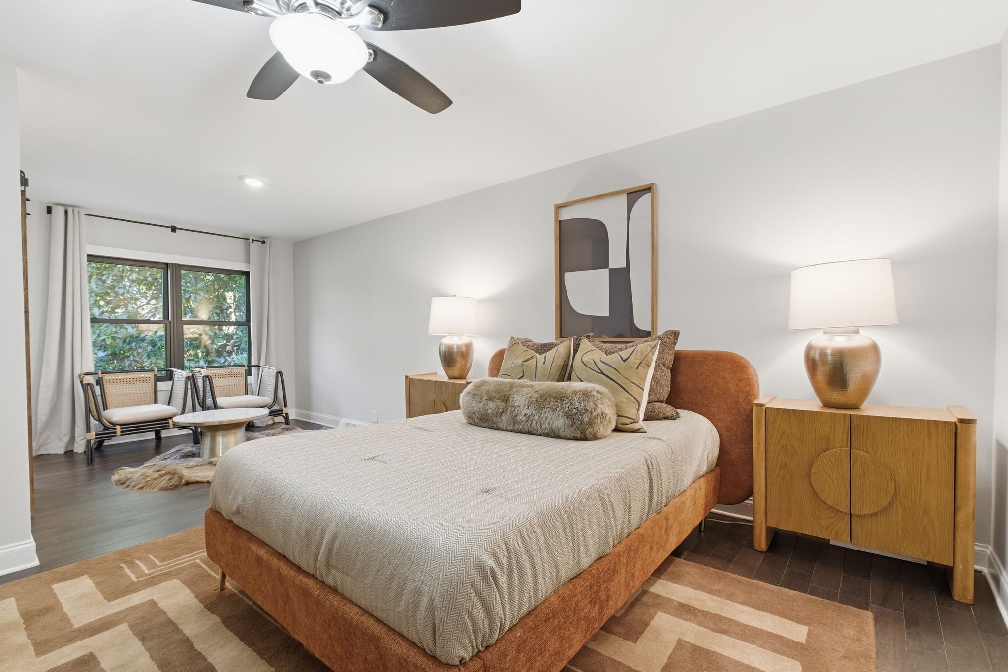 301 Rosebrook Drive Gallatin, TN 37066 - Photo 27 of 49 a bedroom with a large bed and a chandelier fan