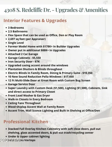 $865,000 | 4308 South RedCliffe Drive, Gilbert, AZ 85297