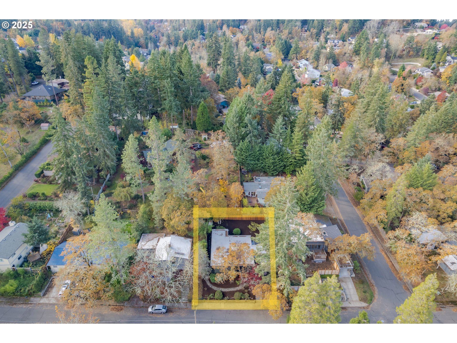 3820 Watkins Lane Eugene, OR 97405 - Photo 45 of 48 an aerial view of a house with a yard