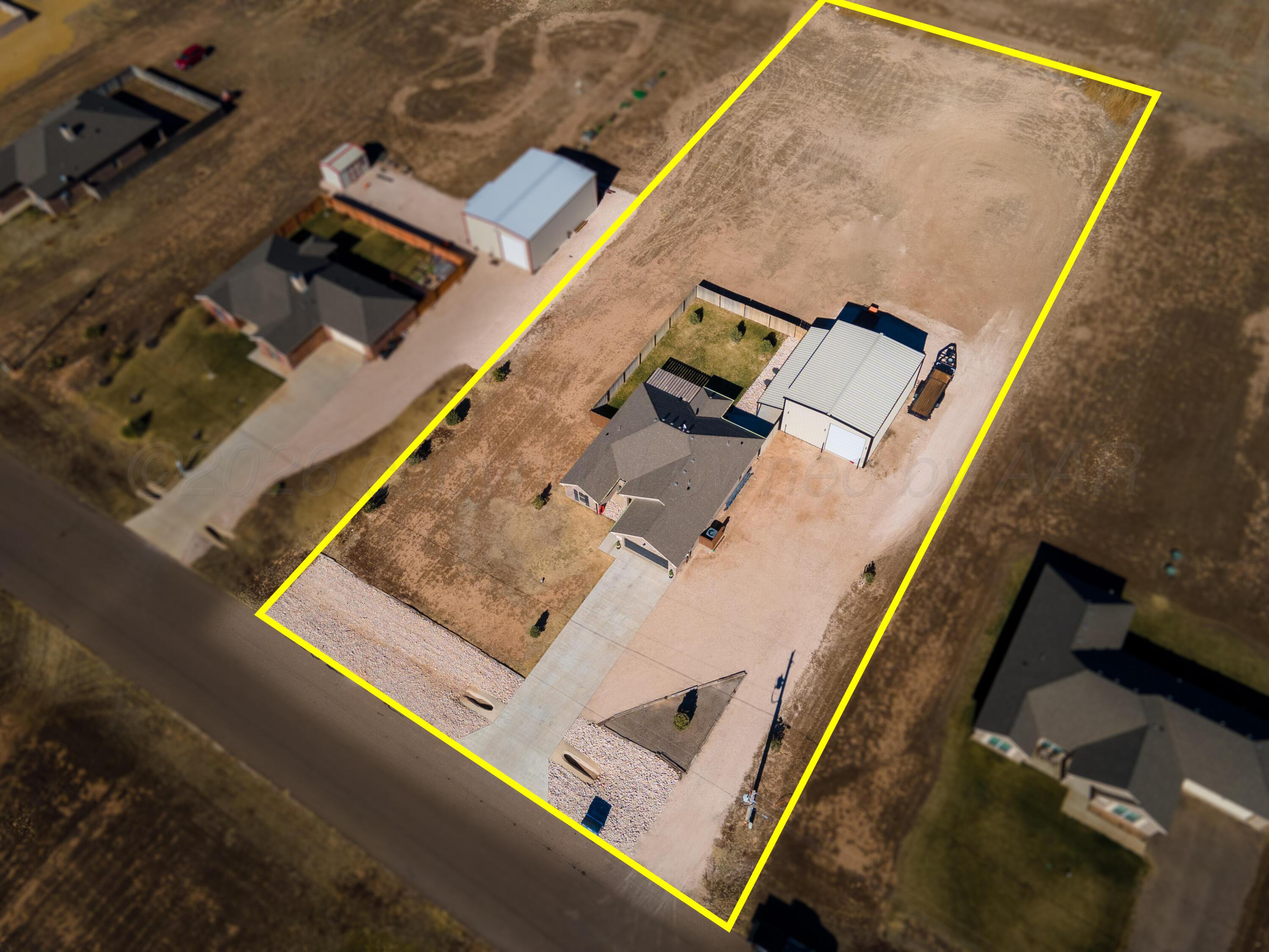9834 Remington Road Canyon, TX 79015 - Photo 41 of 46 an aerial view of house with a large space
