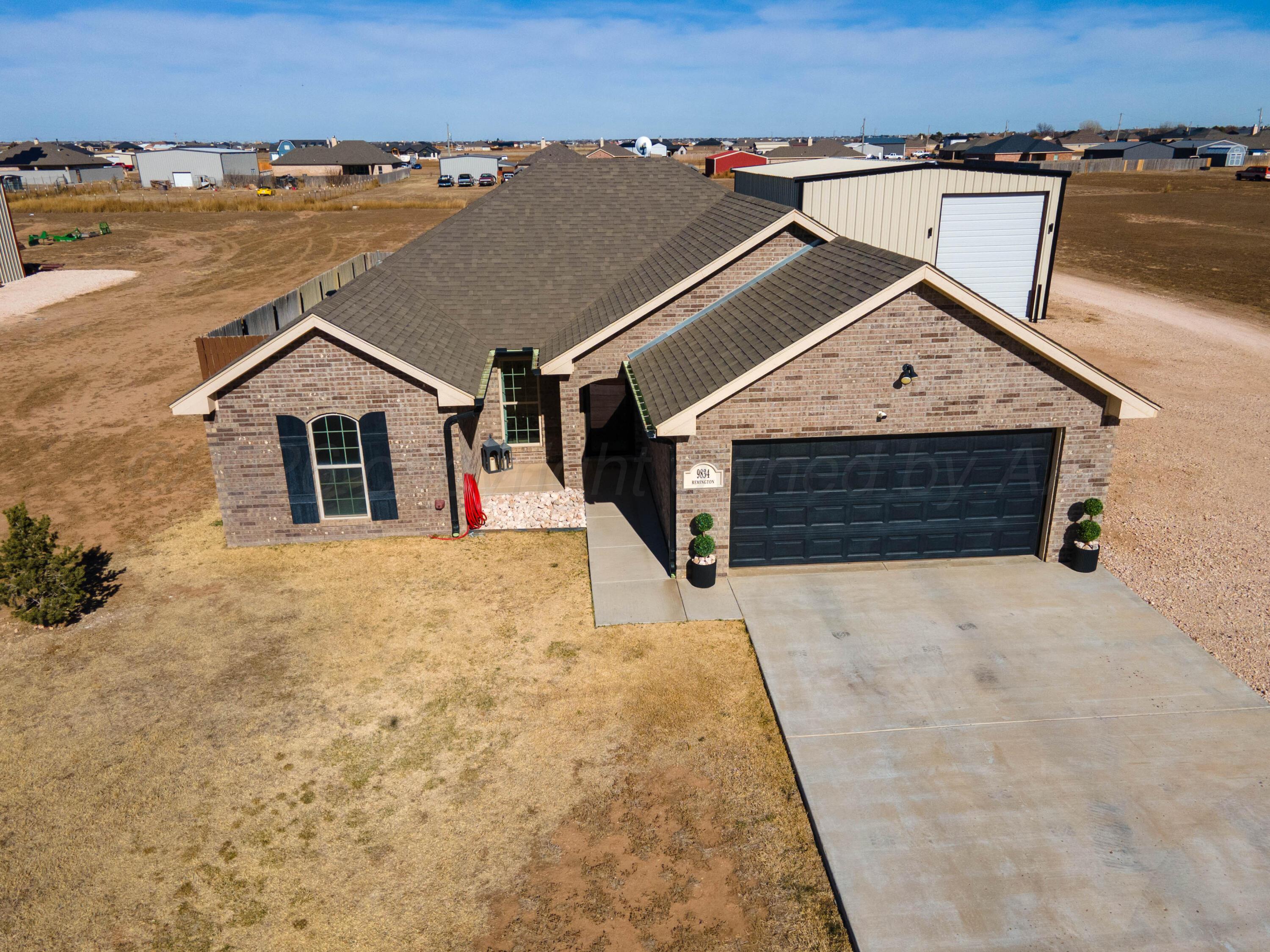 9834 Remington Road Canyon, TX 79015 - Photo 43 of 46 an aerial view of a house