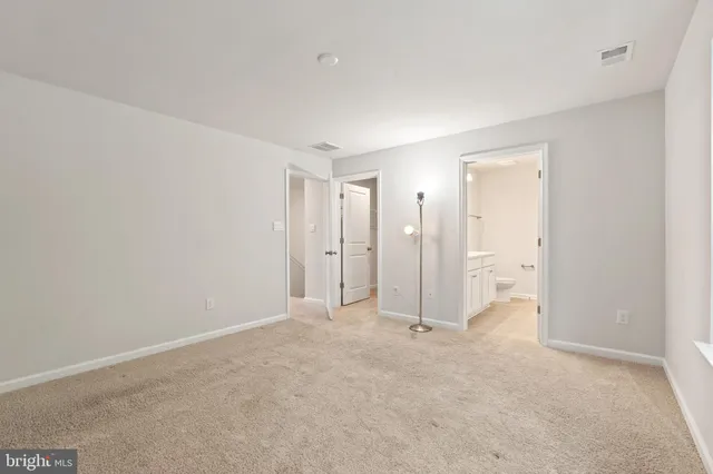 a view of an empty room