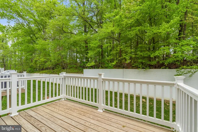 a view of wooden deck