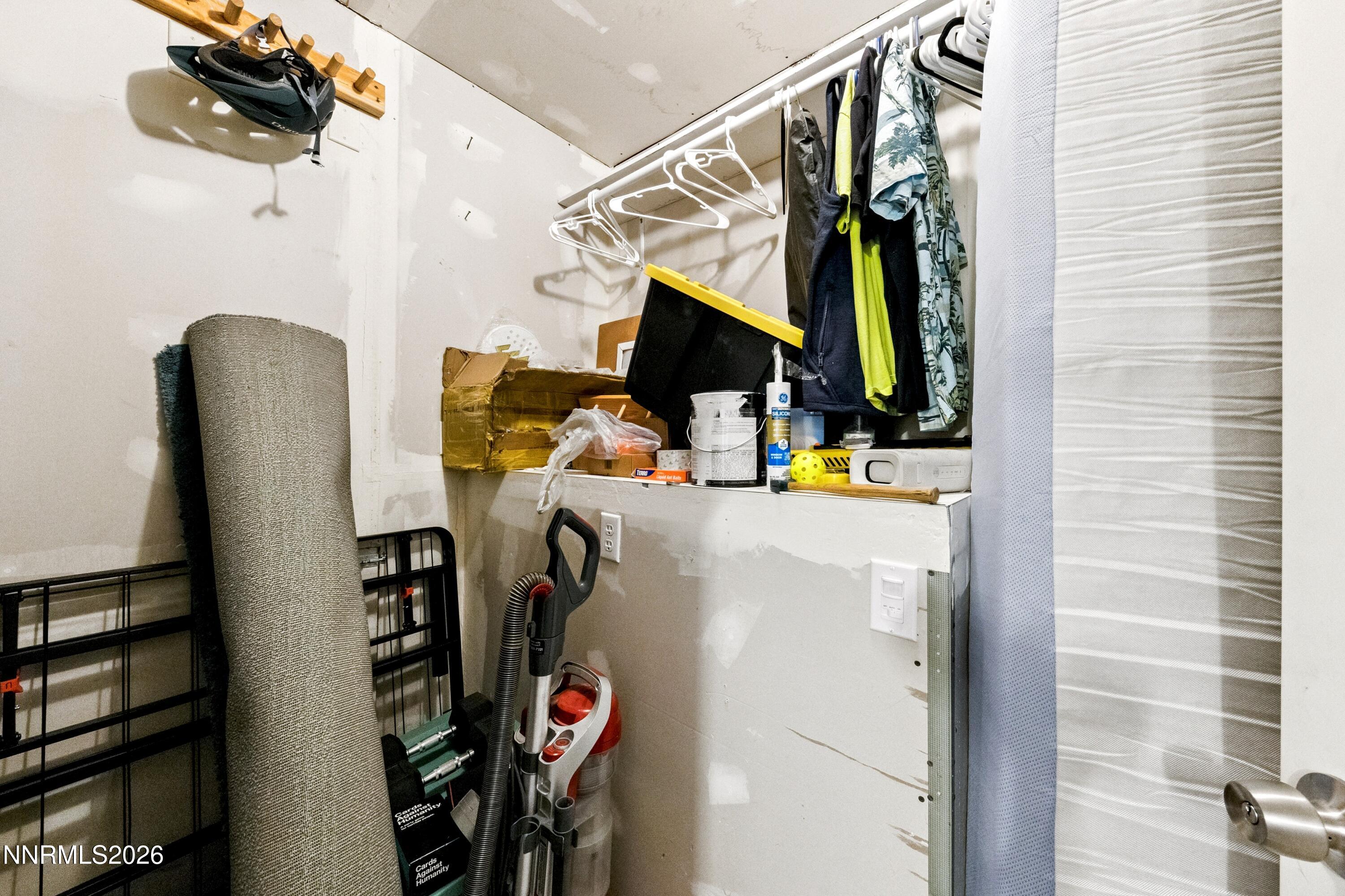 261 Quaking Aspen Lane, Unit D Stateline, NV 89449 - Photo 44 of 44 a view of walk in closet with clothes and shoes