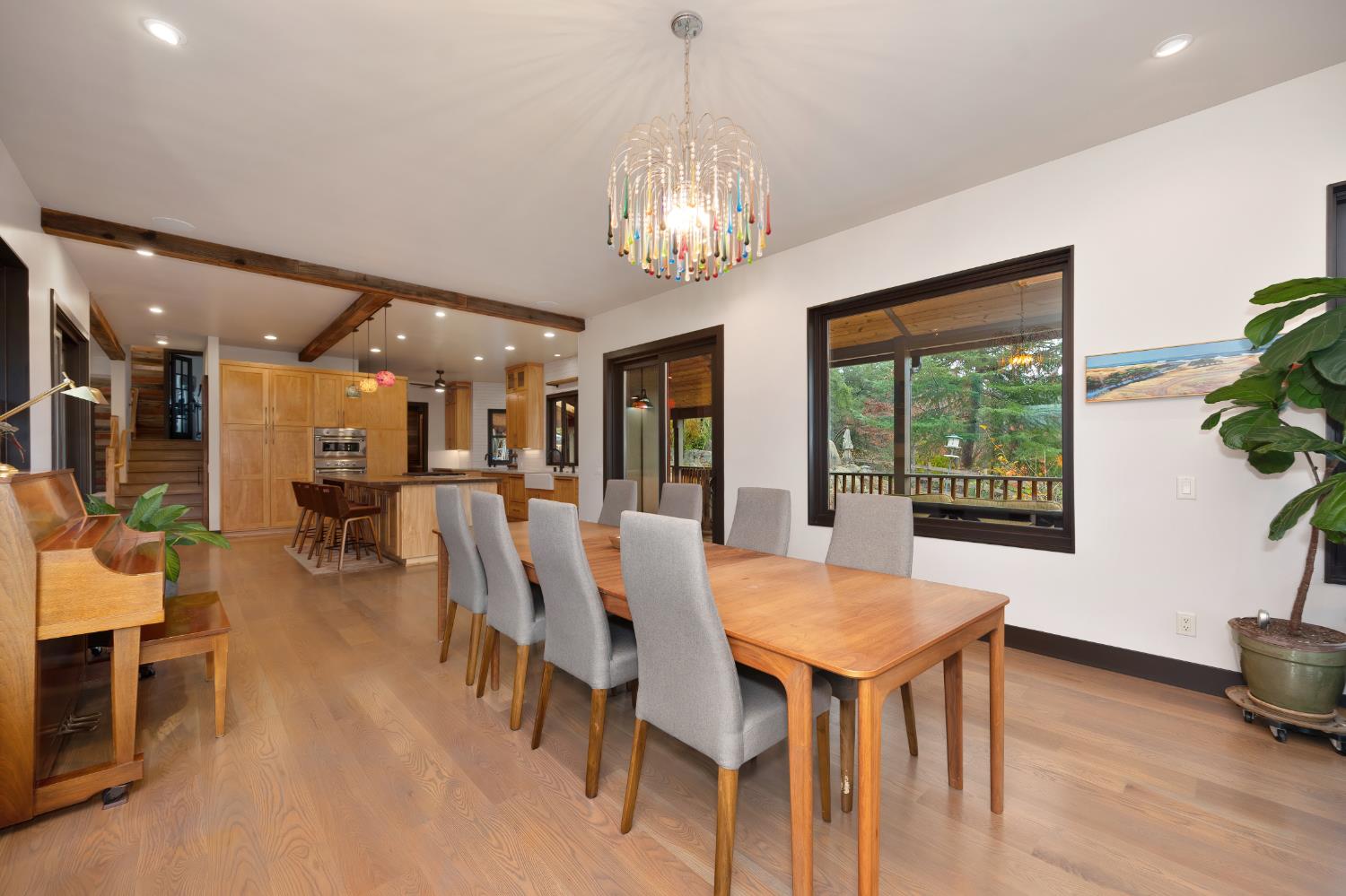 9475 King Road Loomis, CA 95650 - Photo 25 of 96 a view of a dining room with furniture window and wooden floor