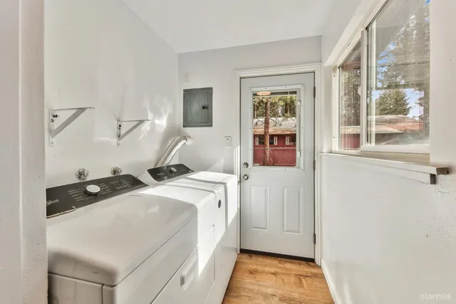 a room with a bed and a window