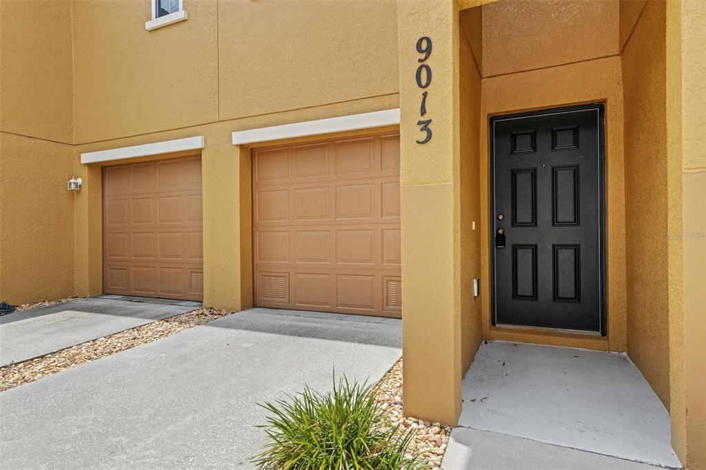 a view of front door