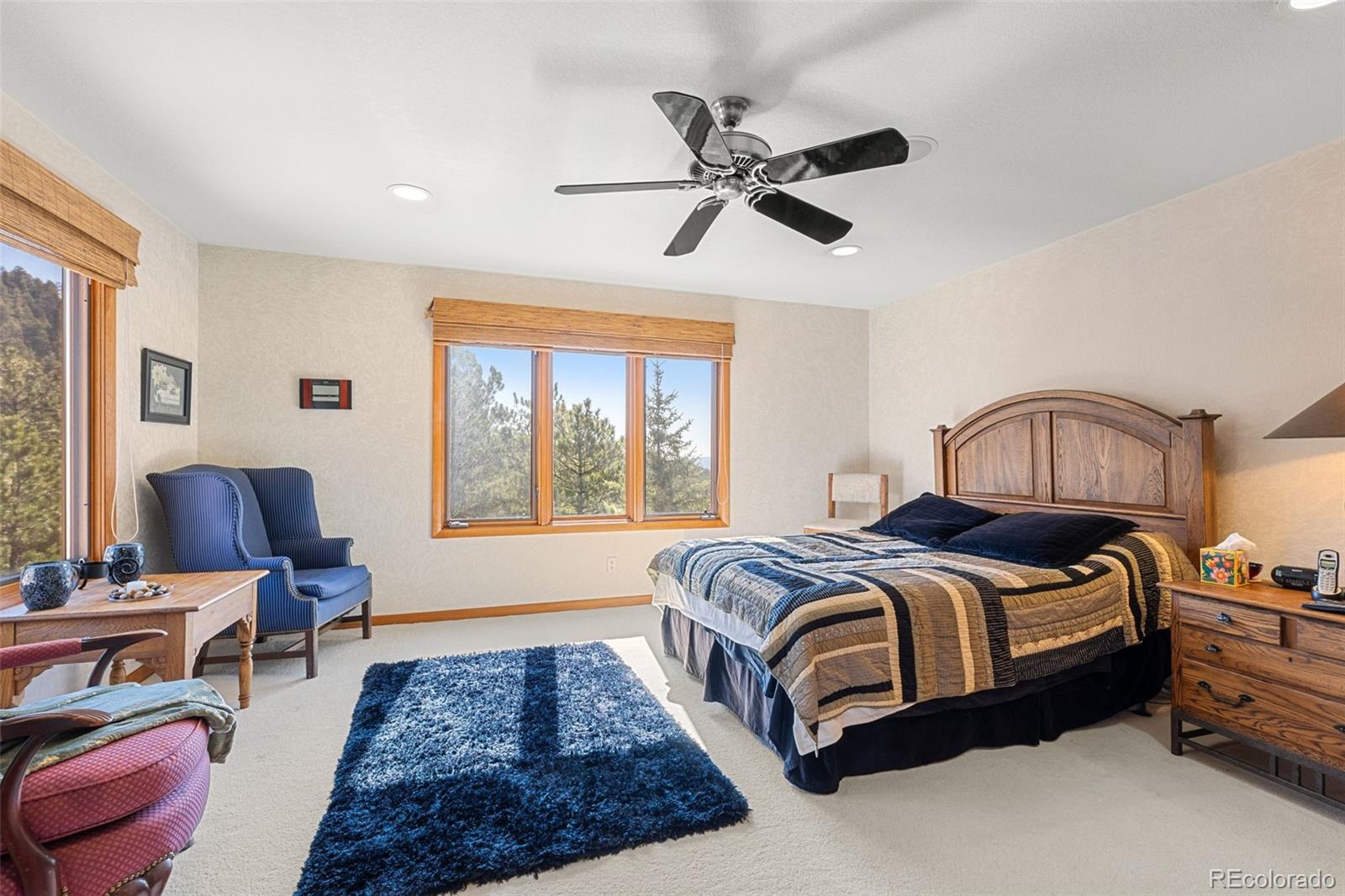 13445 Baird Road Conifer, CO 80433 - Photo 42 of 50 a bedroom with a bed and window