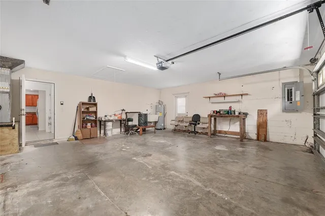 a view of a lake with a large trees